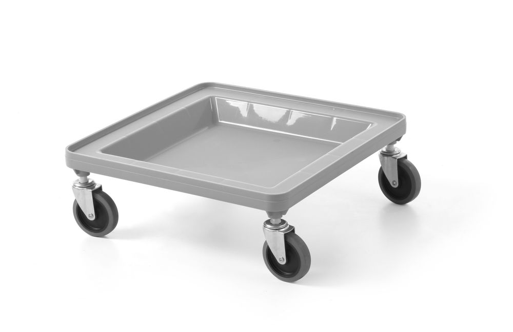 Onderstel voor universele rekken van 500×500 mm, AmerBox, Lichtgrijs, 500x500x(H)180mm