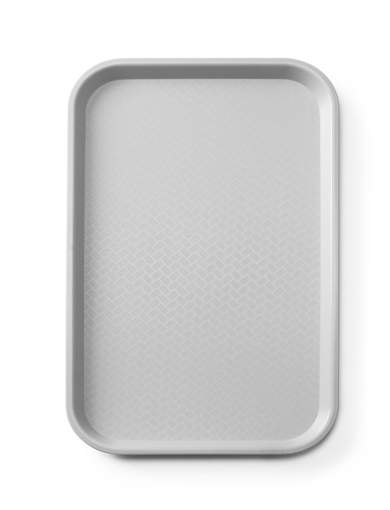 Fastfooddienblad polypropyleen GN 1/1, AmerBox, GN 1/1, Lichtgrijs, 530x325x(H)20mm, Rechthoekig