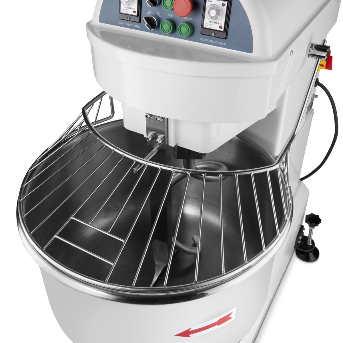 Spiraalkneder - 130 L - 80 Kg Deeg - 2 Snelheden - 400V