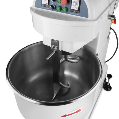 Spiraalkneder - 100 L - 64 Kg Deeg - 2 Snelheden - 400V