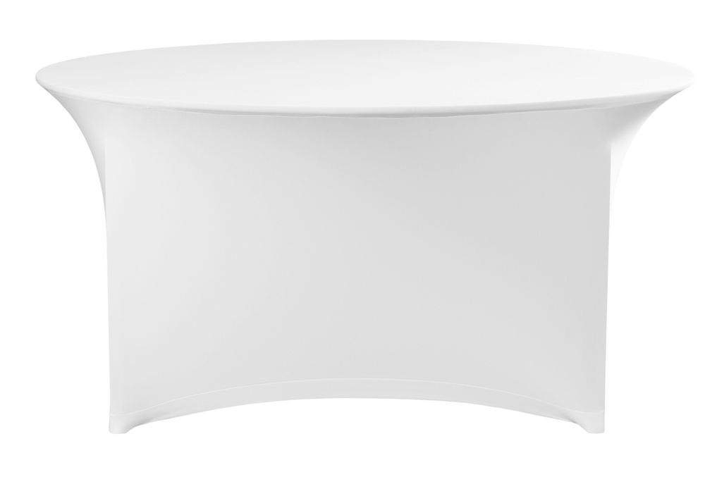 Tafelhoes, rond, HENDI, Kitchen Line, 810996, Wit, ⌀1500x(H)760mm