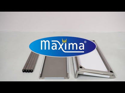 Werktafel rvs - 60 x 60 cm - Verstelbare Hoogte - met Spatrand en Onderschap