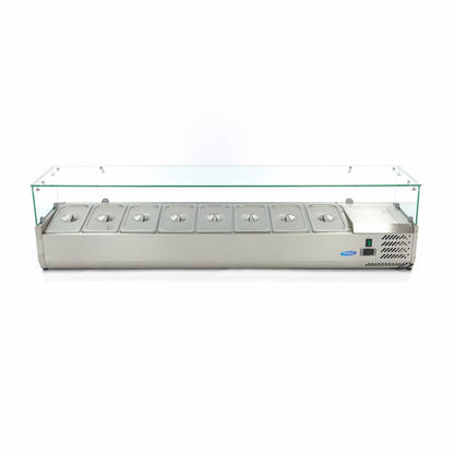 Opzetkoelvitrine - 180 cm - 8 x 1/3 GN Bakken