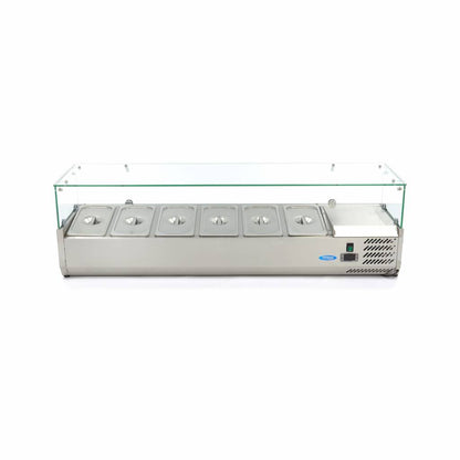 Opzetkoelvitrine - 150 cm - 6 x 1/3 GN Bakken