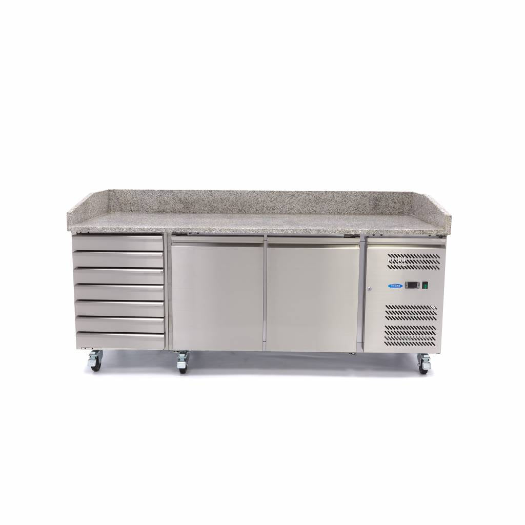 Pizzawerkbank - 202 cm - 2 Deuren - 7 Laden