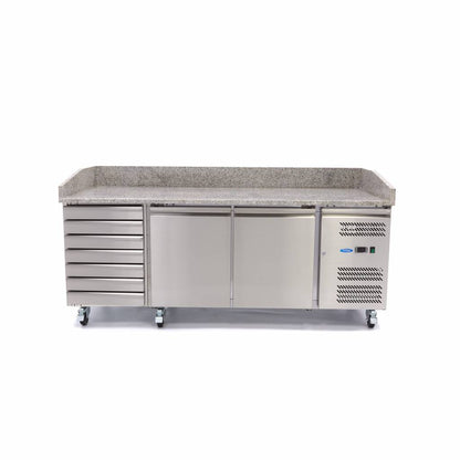 Pizzawerkbank - 202 cm - 2 Deuren - 7 Laden