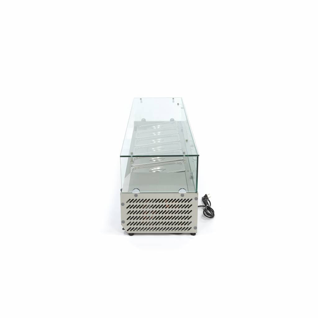 Opzetkoelvitrine - 150 cm - 6 x 1/3 GN Bakken