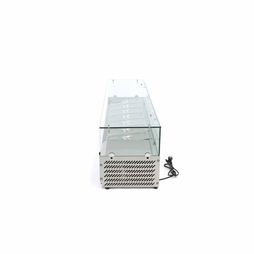 Opzetkoelvitrine - 160 cm - 7 x 1/3 GN Bakken