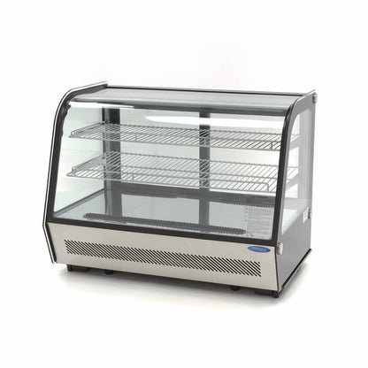 Gebaksvitrine - 160 L - 88 cm - Schuifdeuren Achter