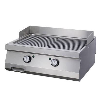 Heavy Duty Grillplaat - Gegroefd - Dubbel - 70 cm Diep - Elektrisch