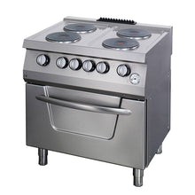 Heavy Duty Fornuis - 4 Pitten - Dubbel - 70 cm Diep - met Oven - Elektrisch