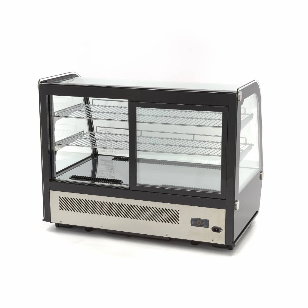 Gebaksvitrine - 160 L - 88 cm - Schuifdeuren Achter