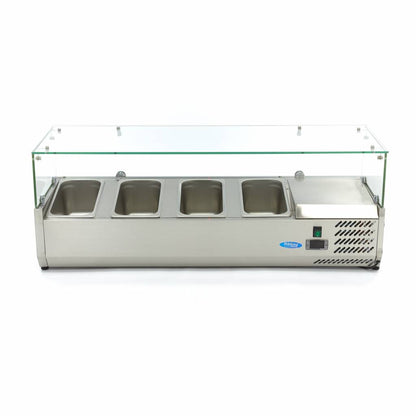 Opzetkoelvitrine - 120 cm - 4 x 1/3 GN Bakken
