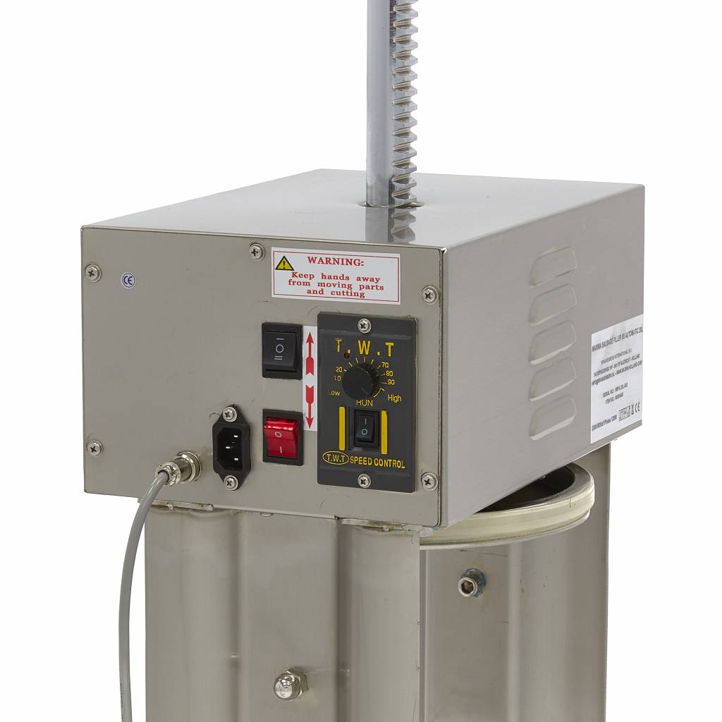 Worstenvuller - 20 L - Automatisch - Verticaal - incl. 4 Vulbuizen