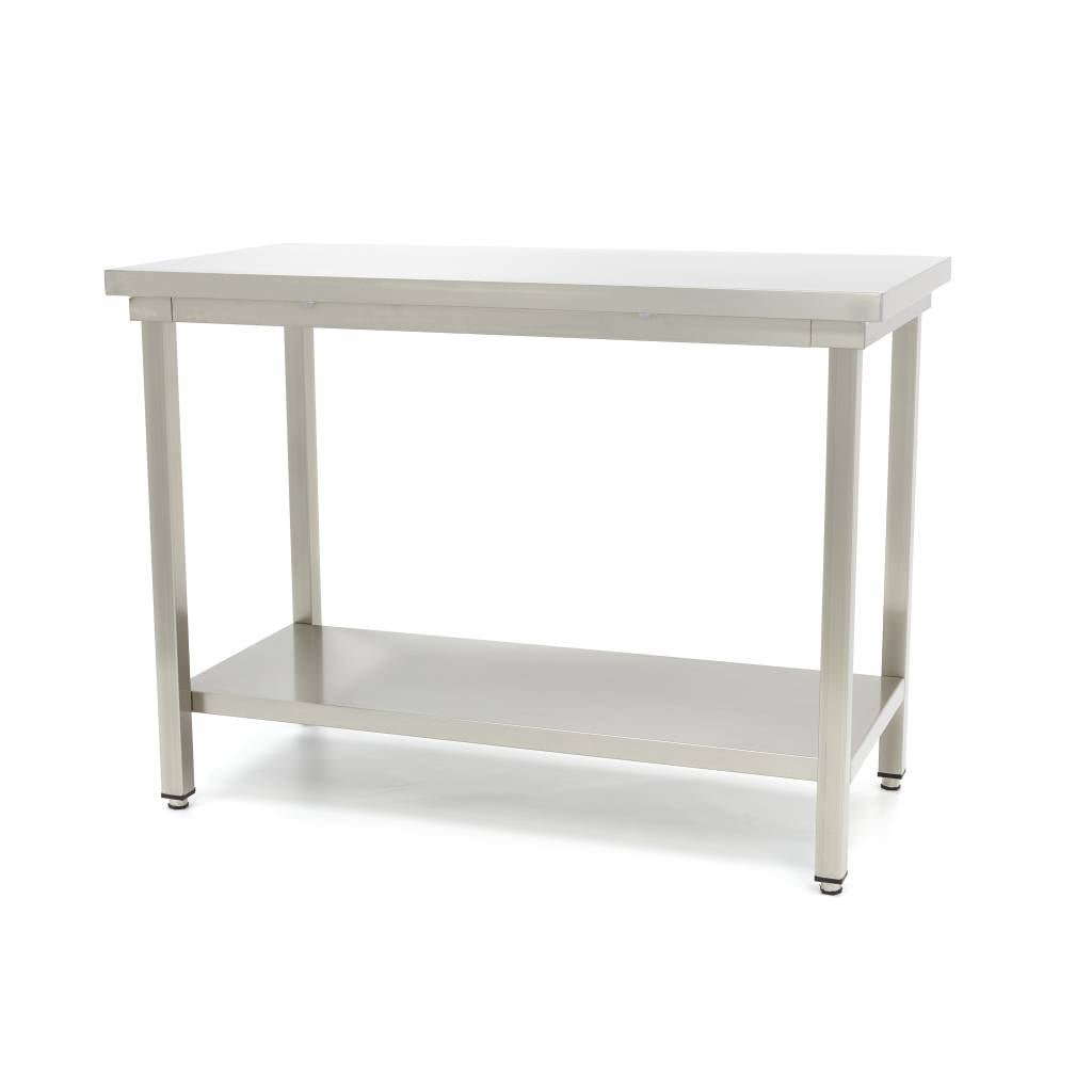 Werktafel rvs - 140 x 70 cm - Verstelbare Hoogte