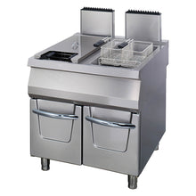 Premium Friteuse - 2 x 22 L - Dubbel -90 cm Diep - met Tapkraan - Gas