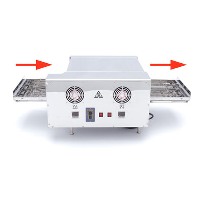 Pizza Oven met Transportband - 2 Pizza's Ø 20 cm - 30 Pizza's/U