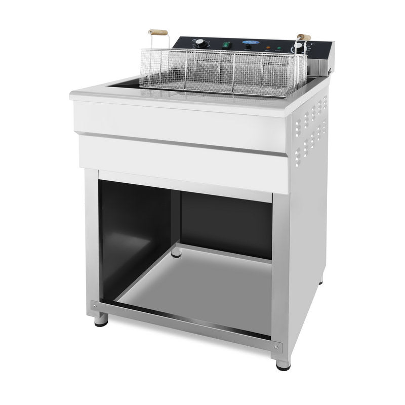 Frituurpan - 45 L - 1 Mand - met Tapkraan - 400V