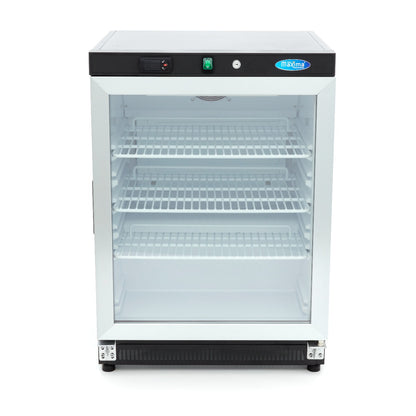 Koelkast - 200 L - Zwart - met Glazen Deur