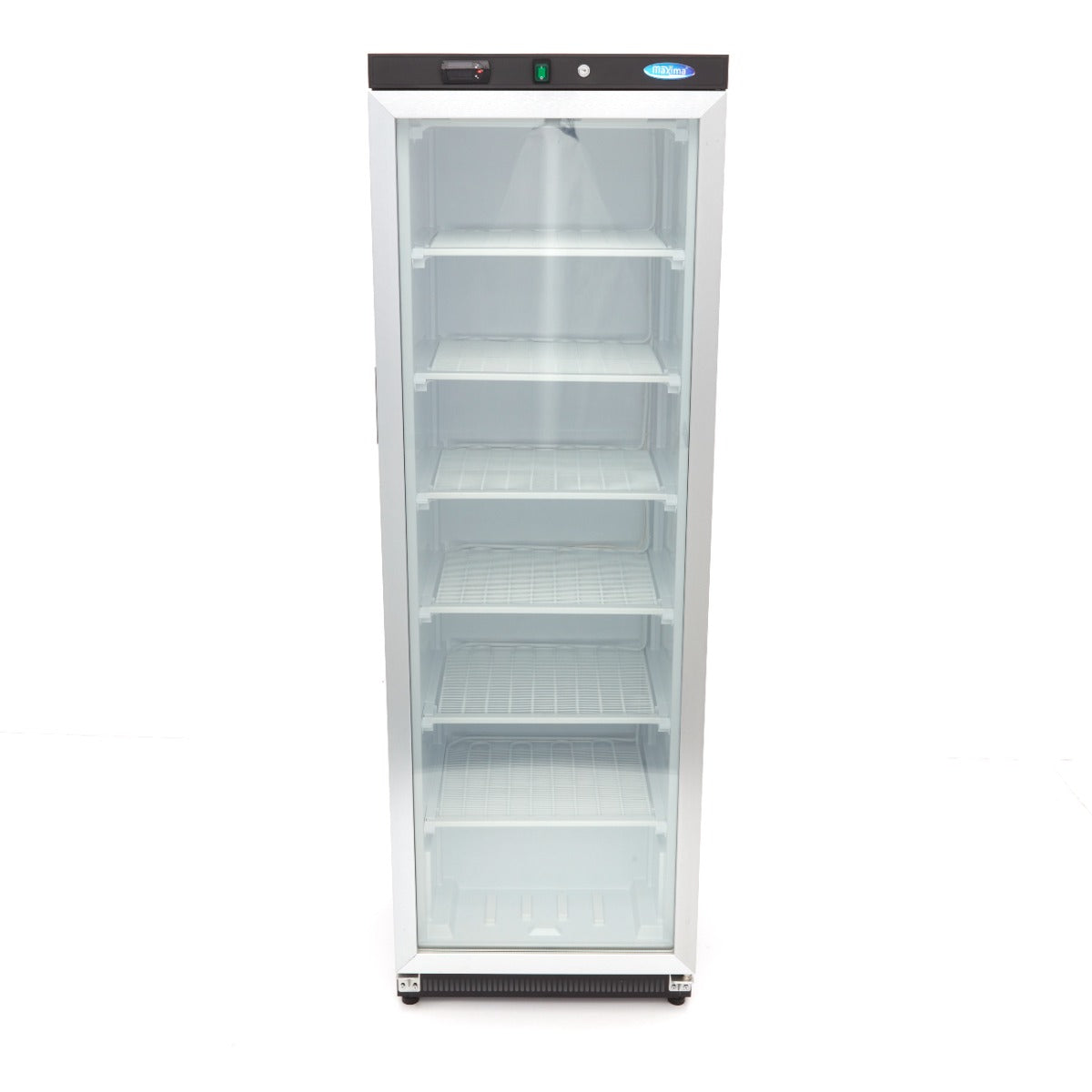 Vrieskast - 400 L - Zwart - met Glazen Deur