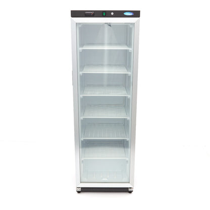 Vrieskast - 400 L - Zwart - met Glazen Deur