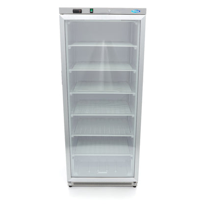 Vrieskast - 600 L - Rvs - met Glazen Deur