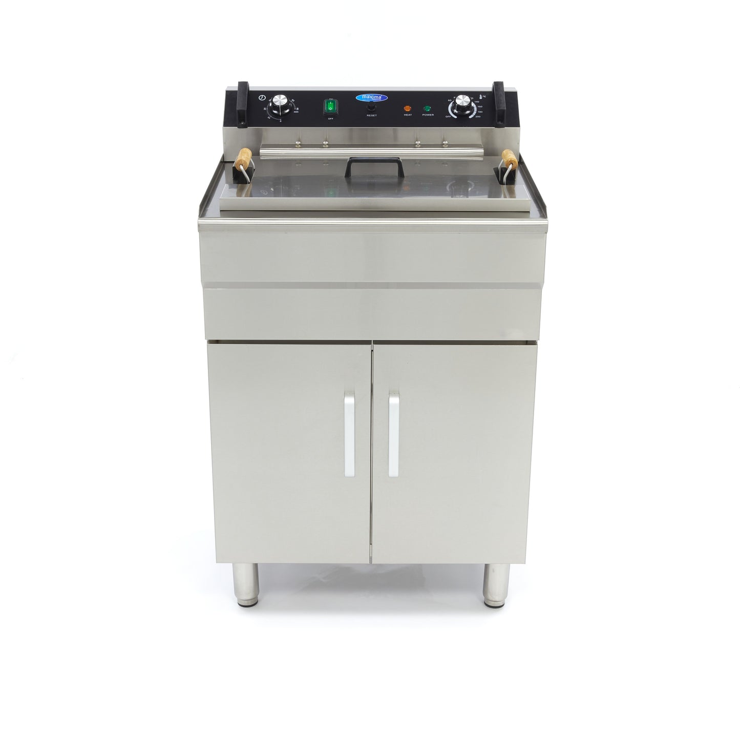 Frituurpan - 35 L - 1 Mand - met Tapkraan - 400V