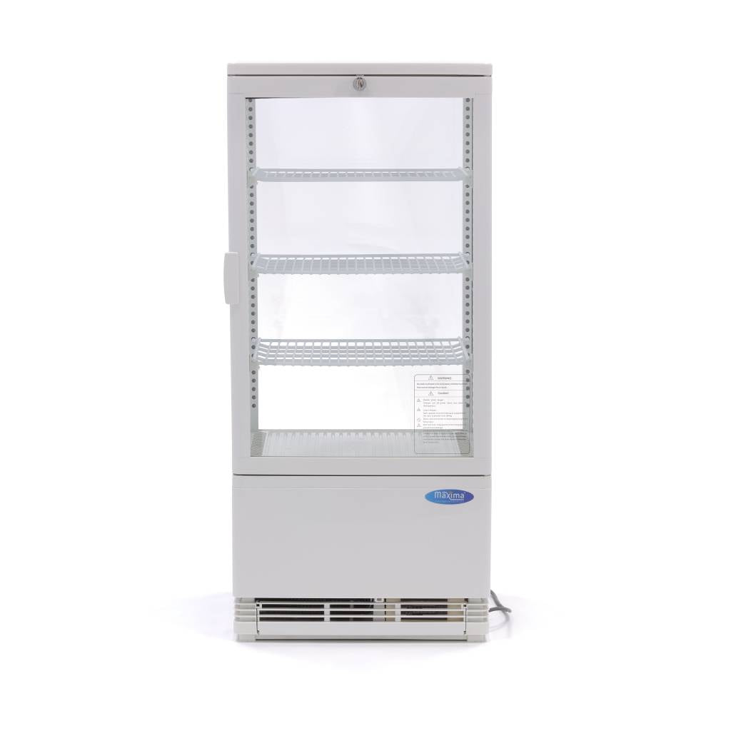 Mini Koelvitrine - 78 L - 43 cm - Wit
