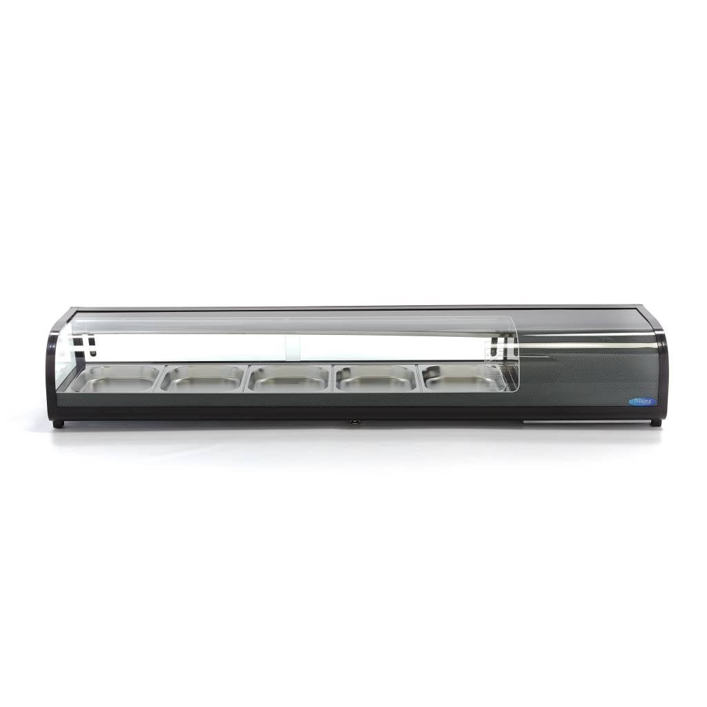 Sushi- en Tapasvitrine - 132 L - 5 x 1/2 GN - Tafelmodel