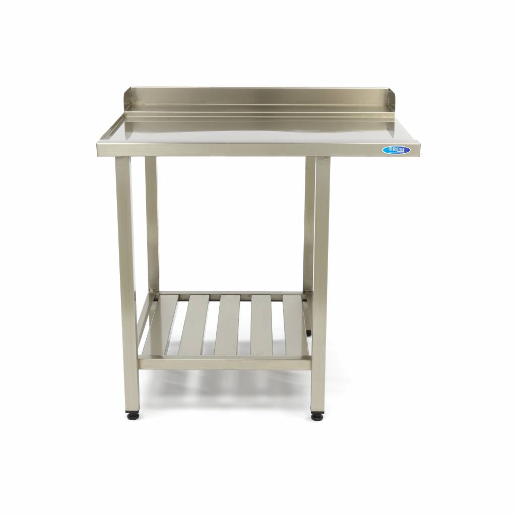 Spoeltafel - 120 x 75 cm - Afvoer Vaatwasser Links - incl. Onderschap