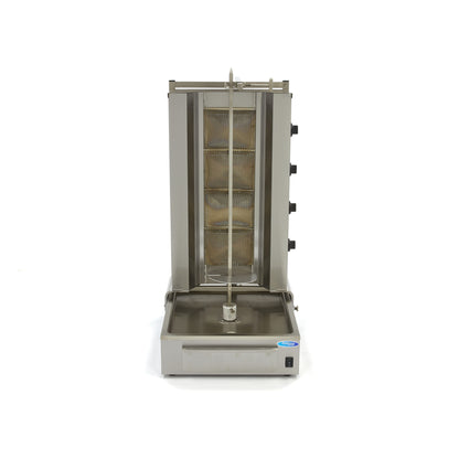 Shoarma Grill - 4 Branders - 70 Kg Vlees - Gas