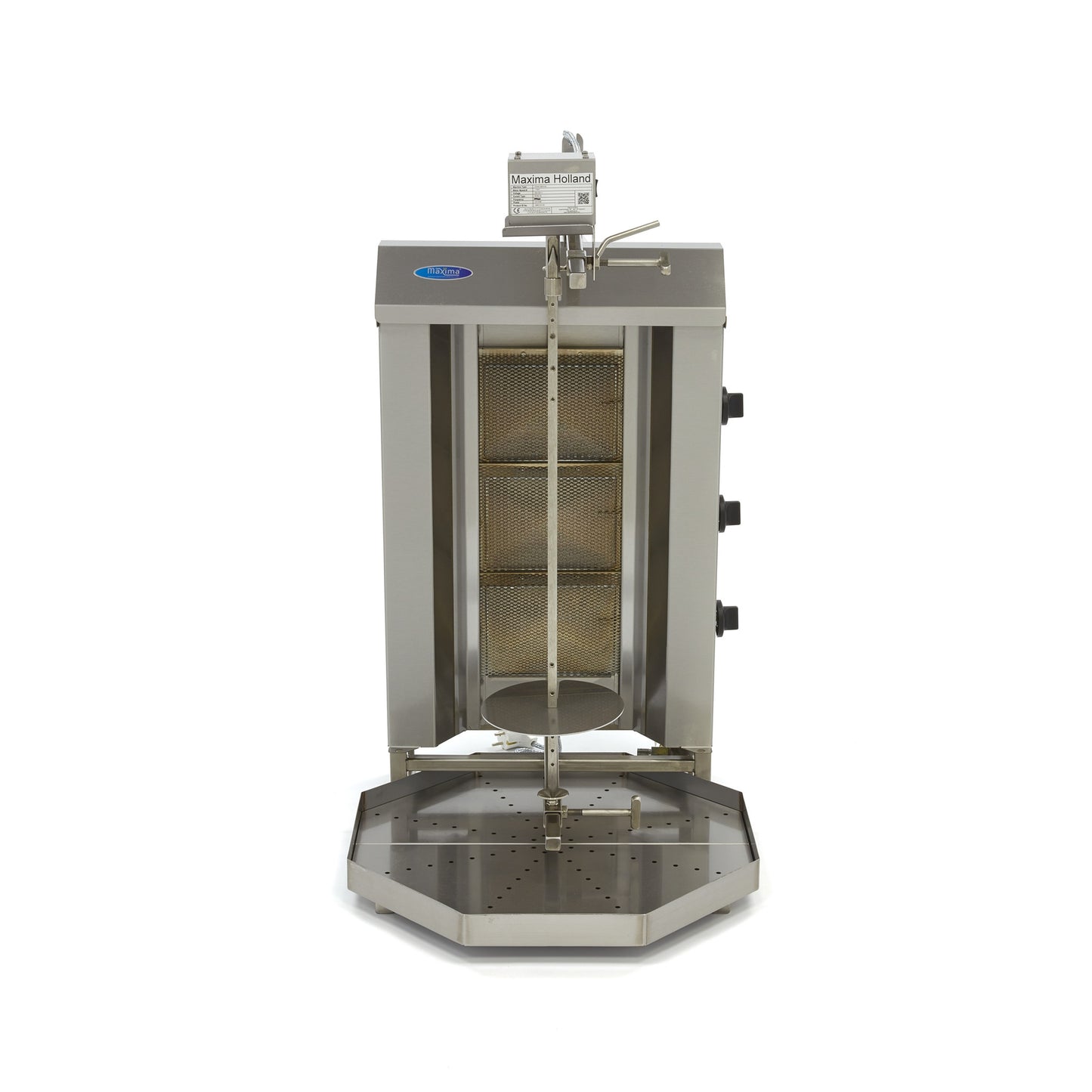 Shoarma Grill - 3 Branders - 30 Kg Vlees - Gas
