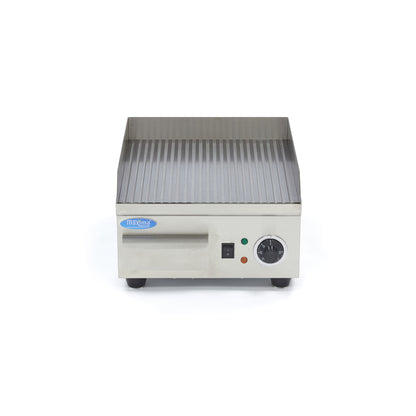 Grillplaat - Gegroefd - 36 cm - incl. Opvangbak
