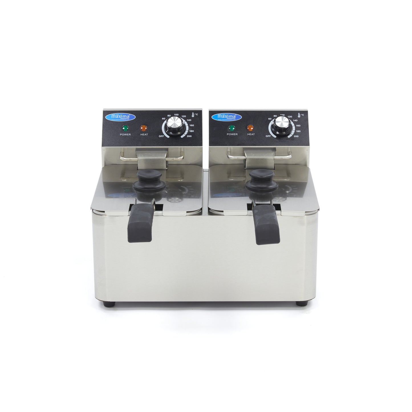 Frituurpan - 2x 4 L - 2 Manden - tot 1,5 Kg Frites