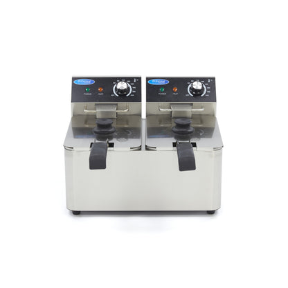 Frituurpan - 2x 4 L - 2 Manden - tot 1,5 Kg Frites
