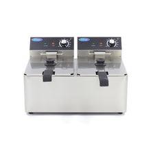 Frituurpan - 2x 8 L - 2 Manden - tot 2,8 Kg Frites