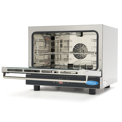 Combisteamer - 4 Bakken (1/1 GN / 60 x 40 cm) - Digitaal Display - 400V