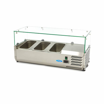 Opzetkoelvitrine - 95 cm - 3 x 1/3 GN Bakken