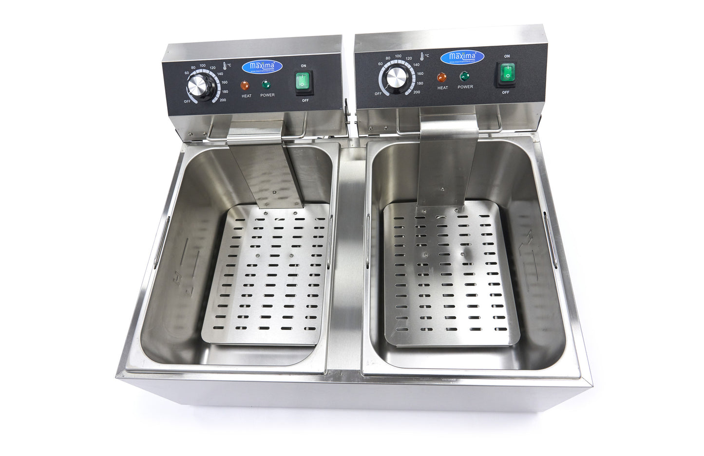 Frituurpan - 2x 11 L - 2 Manden - tot 2,8 Kg Frites