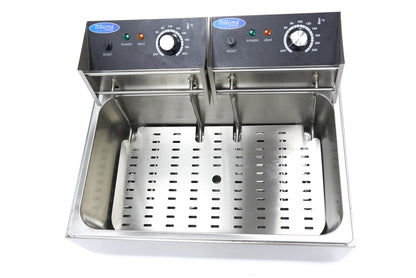 Frituurpan - 15 L - 1 Mand - tot 3 Kg Frites
