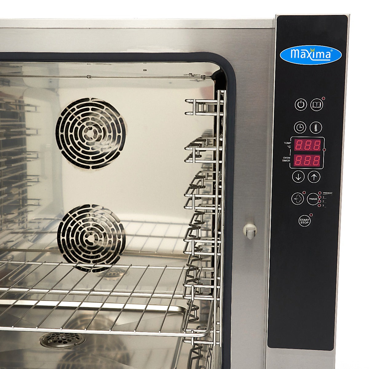 Combisteamer - 6 Bakken (1/1 GN / 60 x 40 cm) - Digitaal Display - 400V