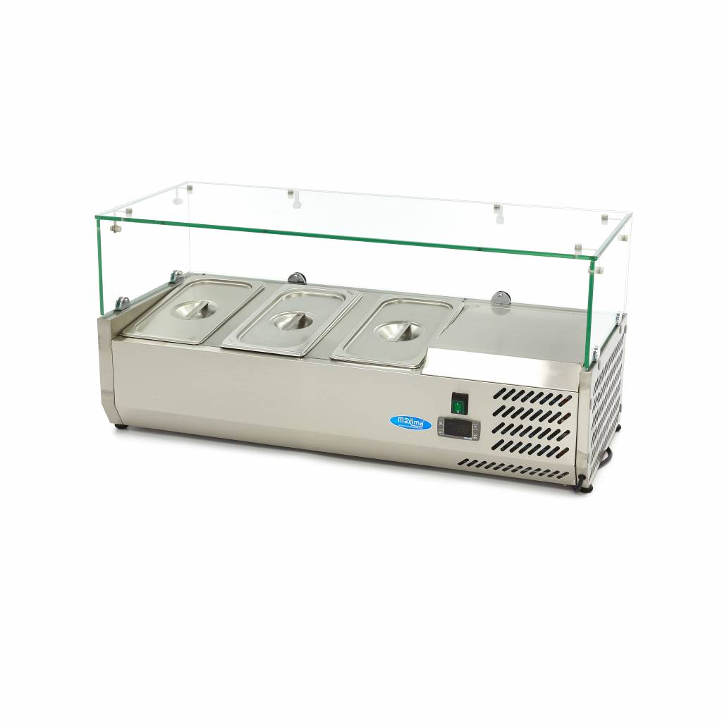 Opzetkoelvitrine - 95 cm - 3 x 1/3 GN Bakken