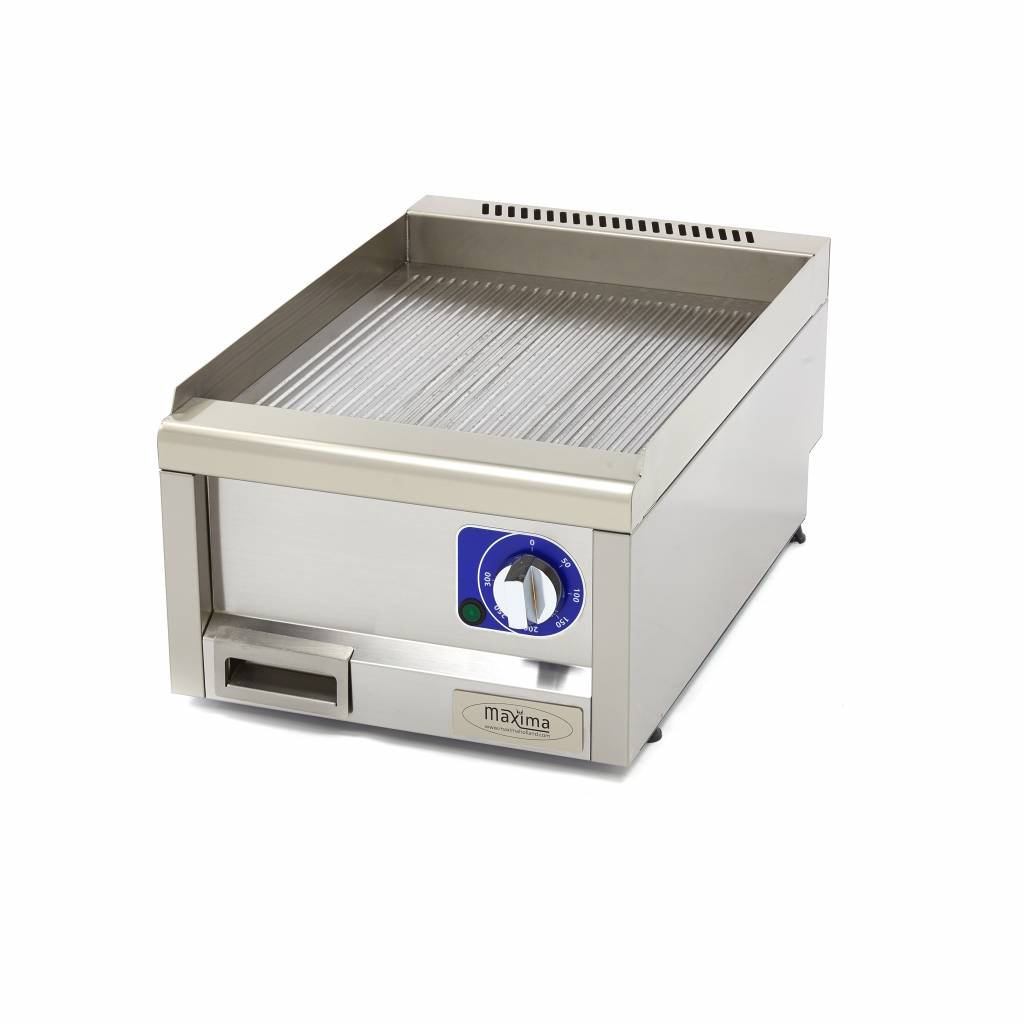 Horeca Grillplaat - Gegroefd - Enkel - 60 cm Diep