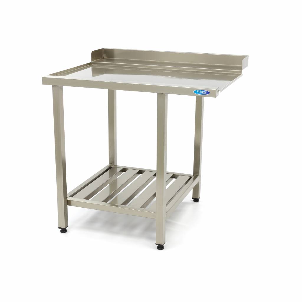 Spoeltafel - 90 x 75 cm - Afvoer Vaatwasser Links - incl. Onderschap