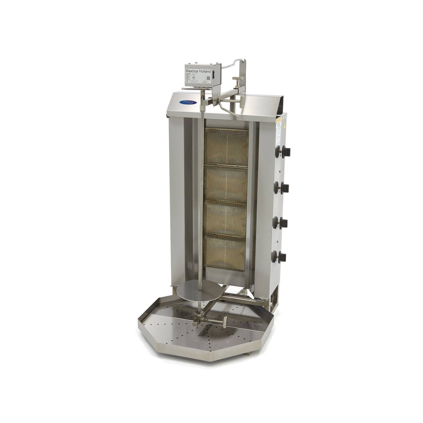 Shoarma Grill - 4 Branders - 50 Kg Vlees - Gas