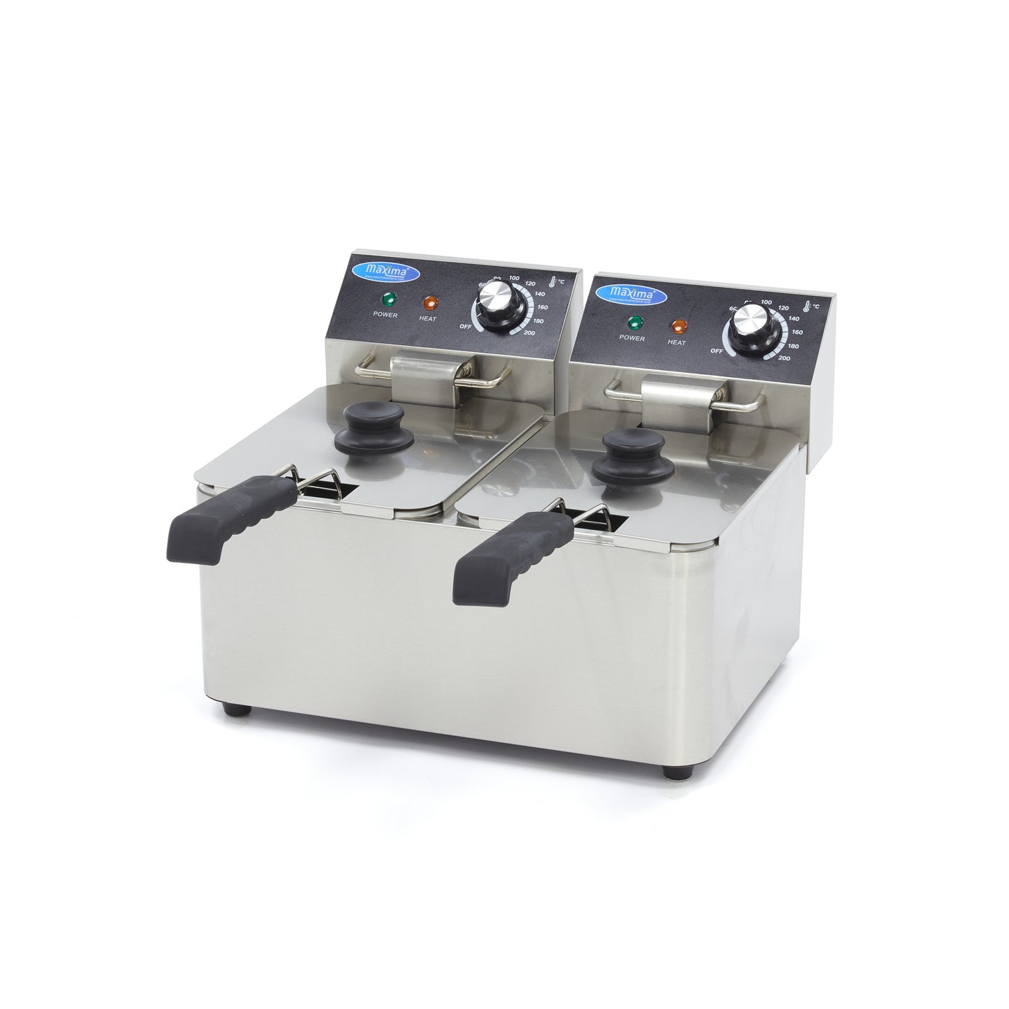 Frituurpan - 2x 4 L - 2 Manden - tot 1,5 Kg Frites