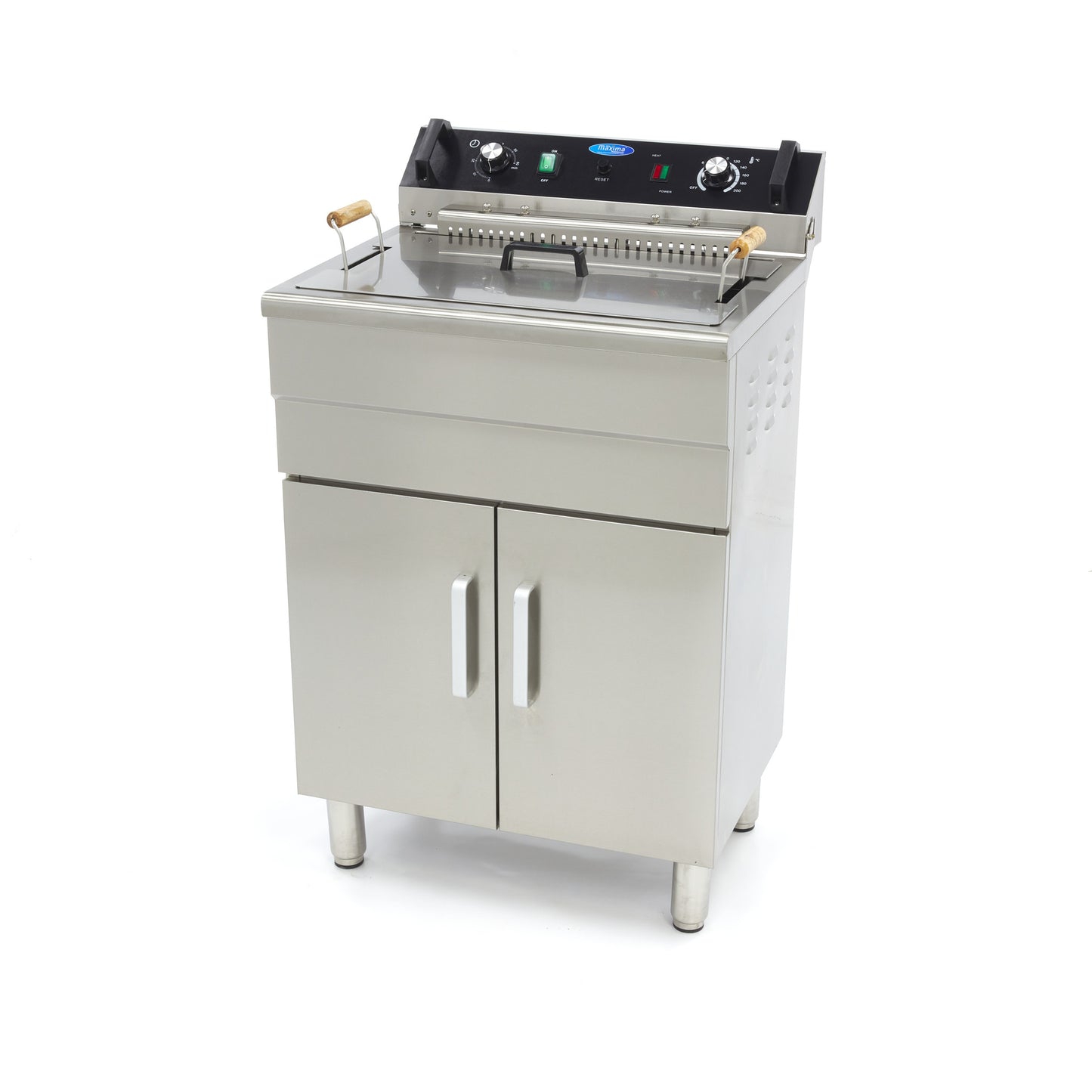 Frituurpan - 30 L - 1 Mand - met Tapkraan en Opbergruimte