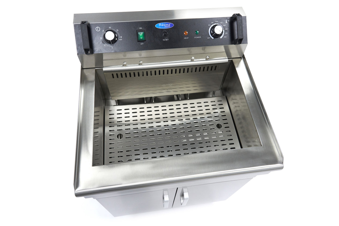 Frituurpan - 35 L - 1 Mand - met Tapkraan - 400V