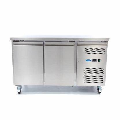 Koelwerkbank - 136 cm - 2 Deuren