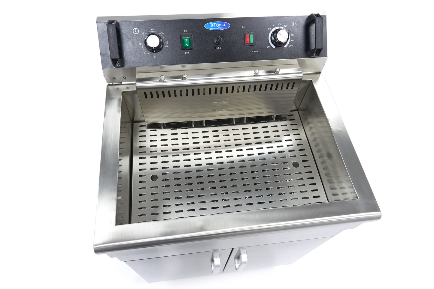 Frituurpan - 30 L - 1 Mand - met Tapkraan en Opbergruimte
